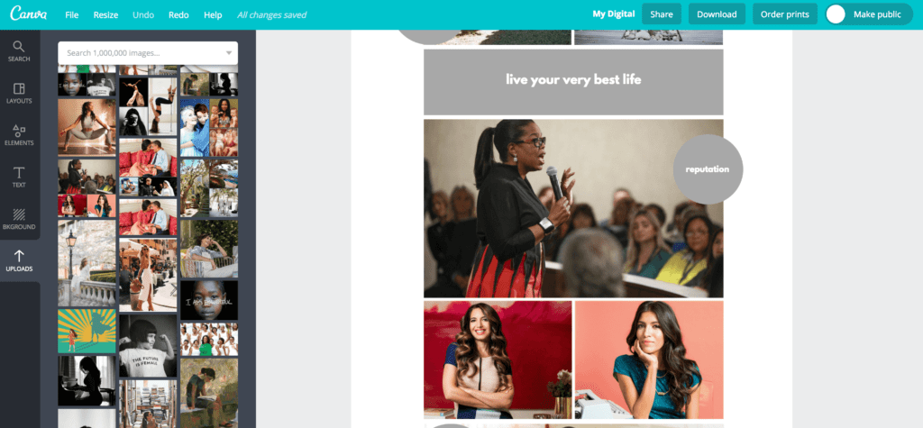 how to create a digital vision board