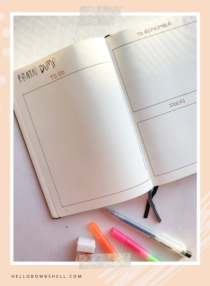 Bullet Journal Brain Dump