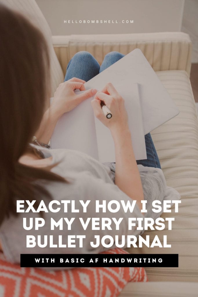 how to set up a bullet journal from scratch