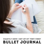 how to set up a bullet journal from scratch