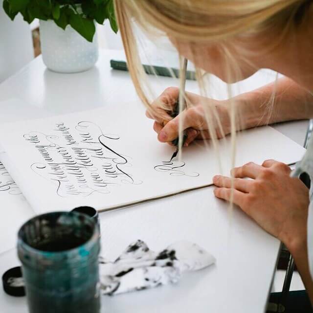 hobbies for women calligraphy