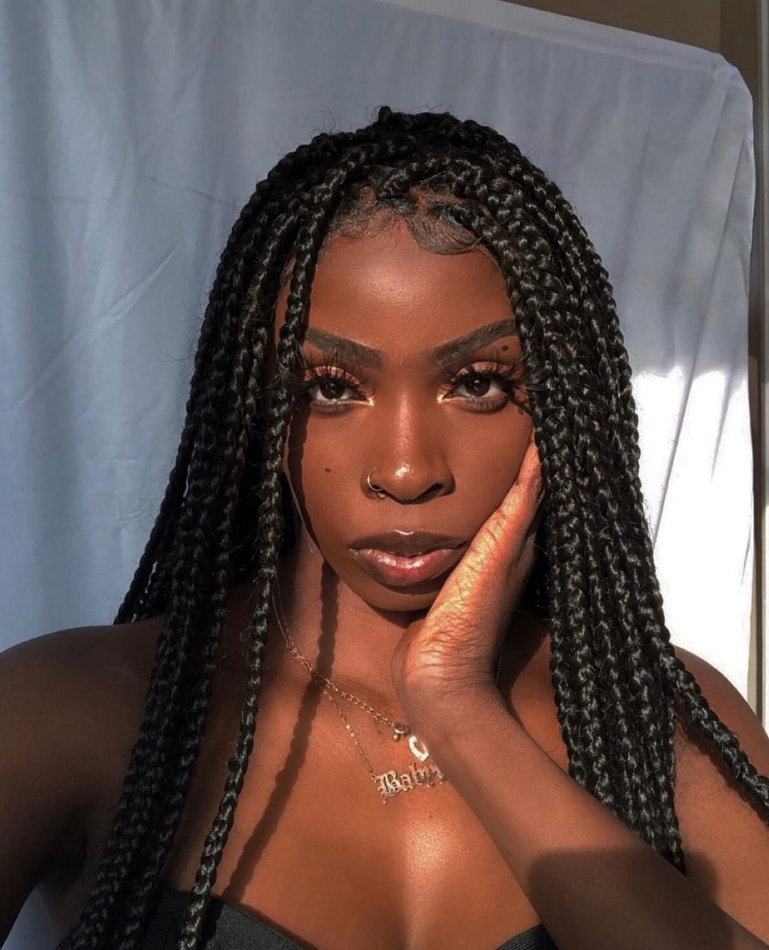 27 Beautiful Box Braid Hairstyles For Black Women Feed In Knotless  27 Beautiful Box Braid Hairstyles For Black Women Feed In Knotless