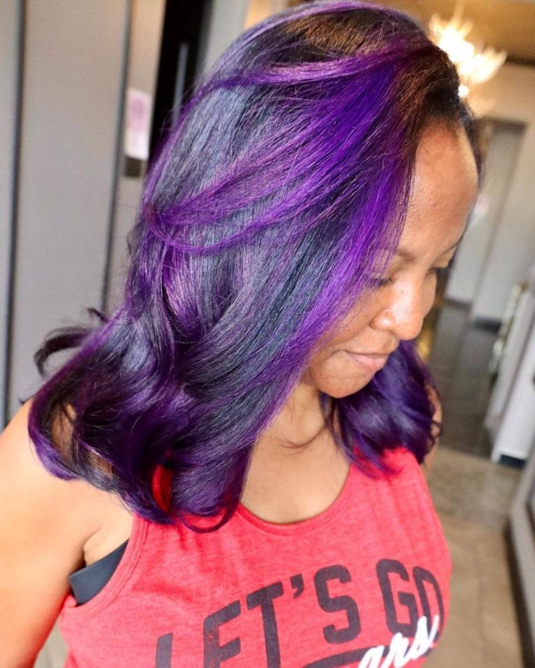 23 Purple Hair Color Ideas Highlights, Ombre, and Streaks