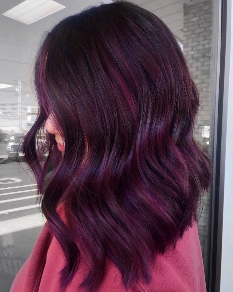 23 Purple Hair Color Ideas: Highlights, Ombre, and Streaks - Hello ...