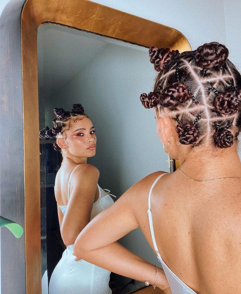 bantu knots 90s hairstyle