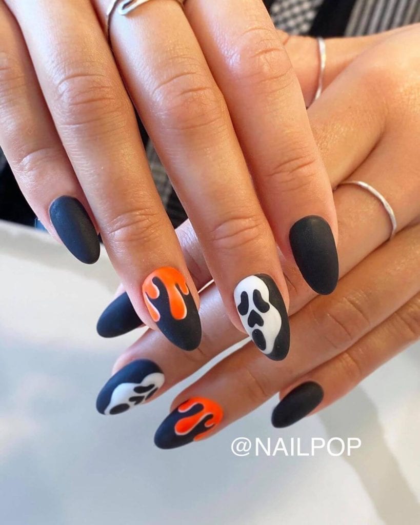 55+ Super Cute Halloween Nail Design Ideas To Die For - Hello Bombshell!