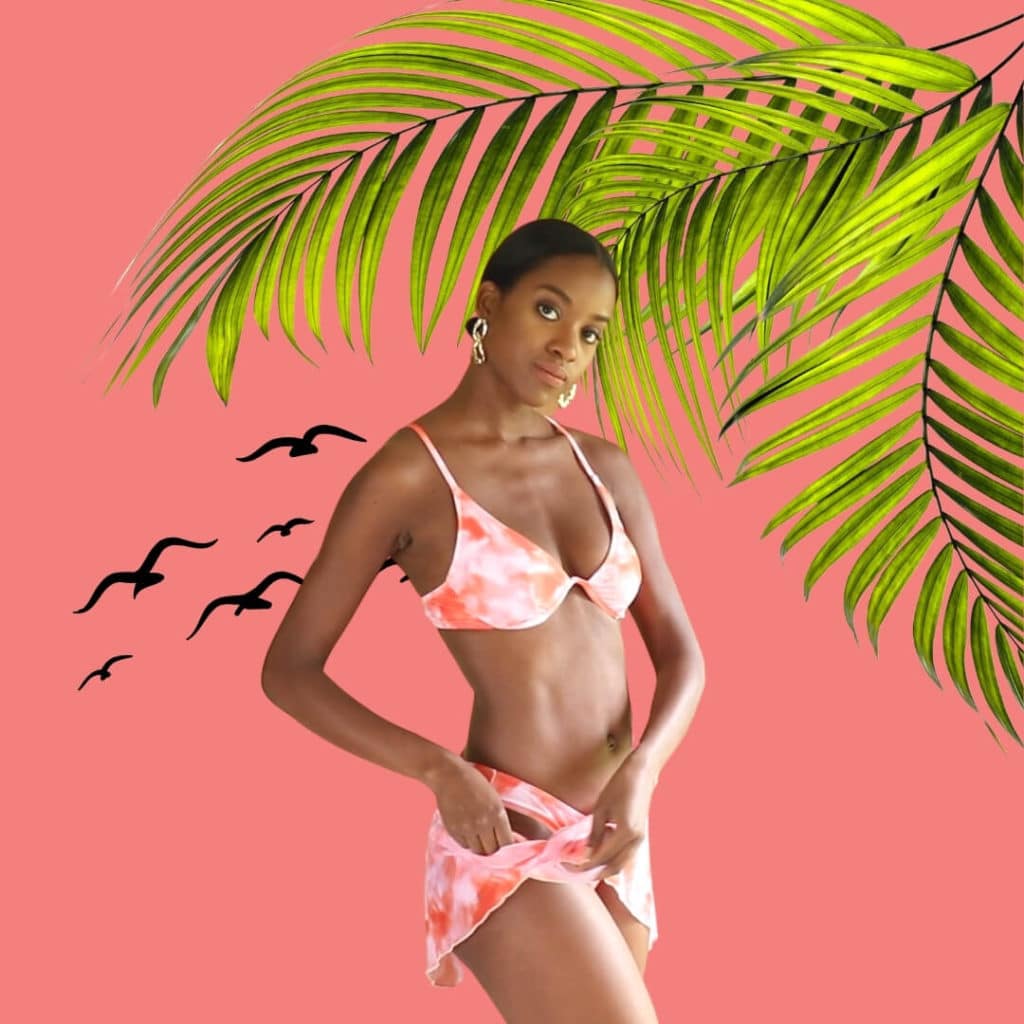 shein swimwear with matching cover up